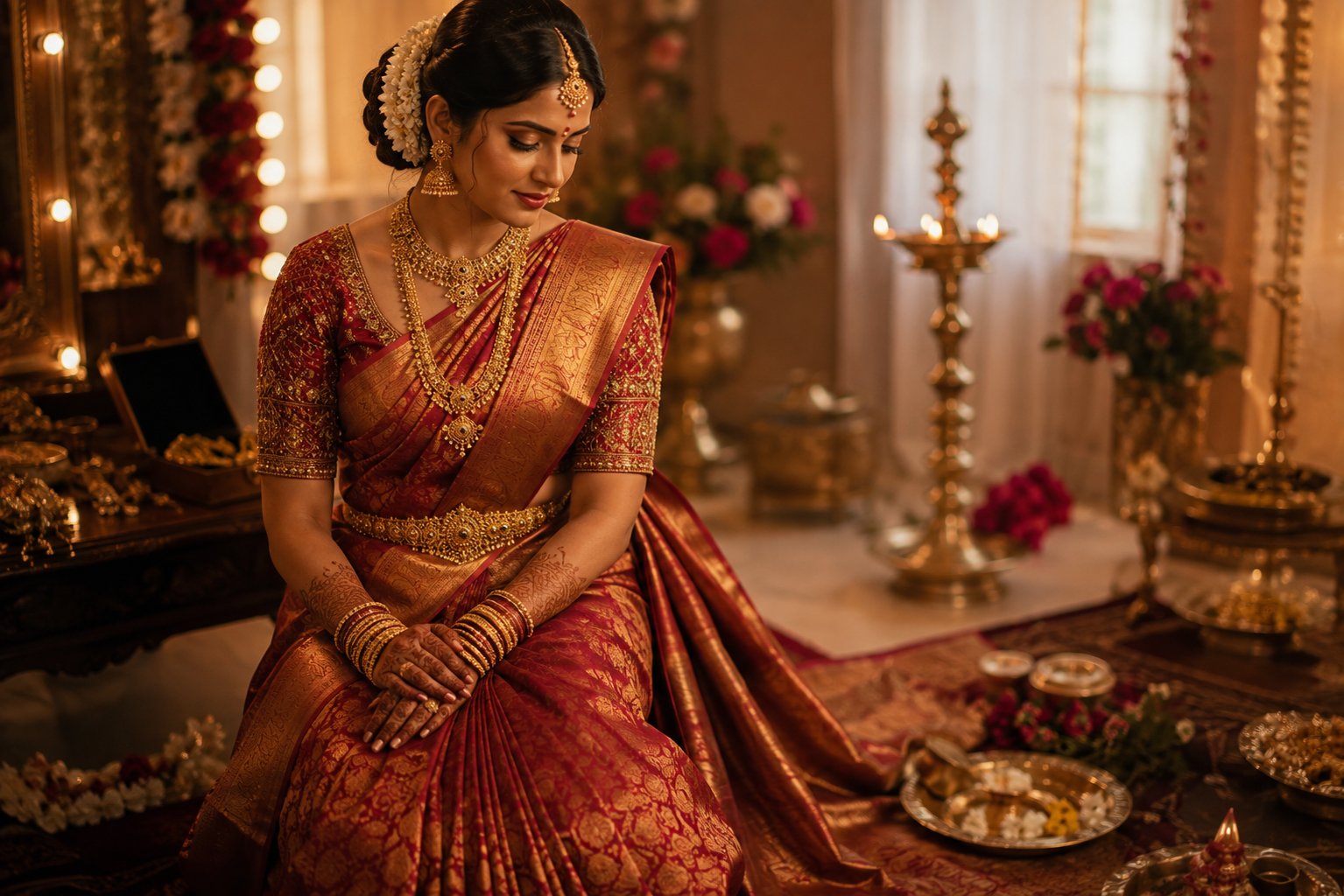 saree pre pleating